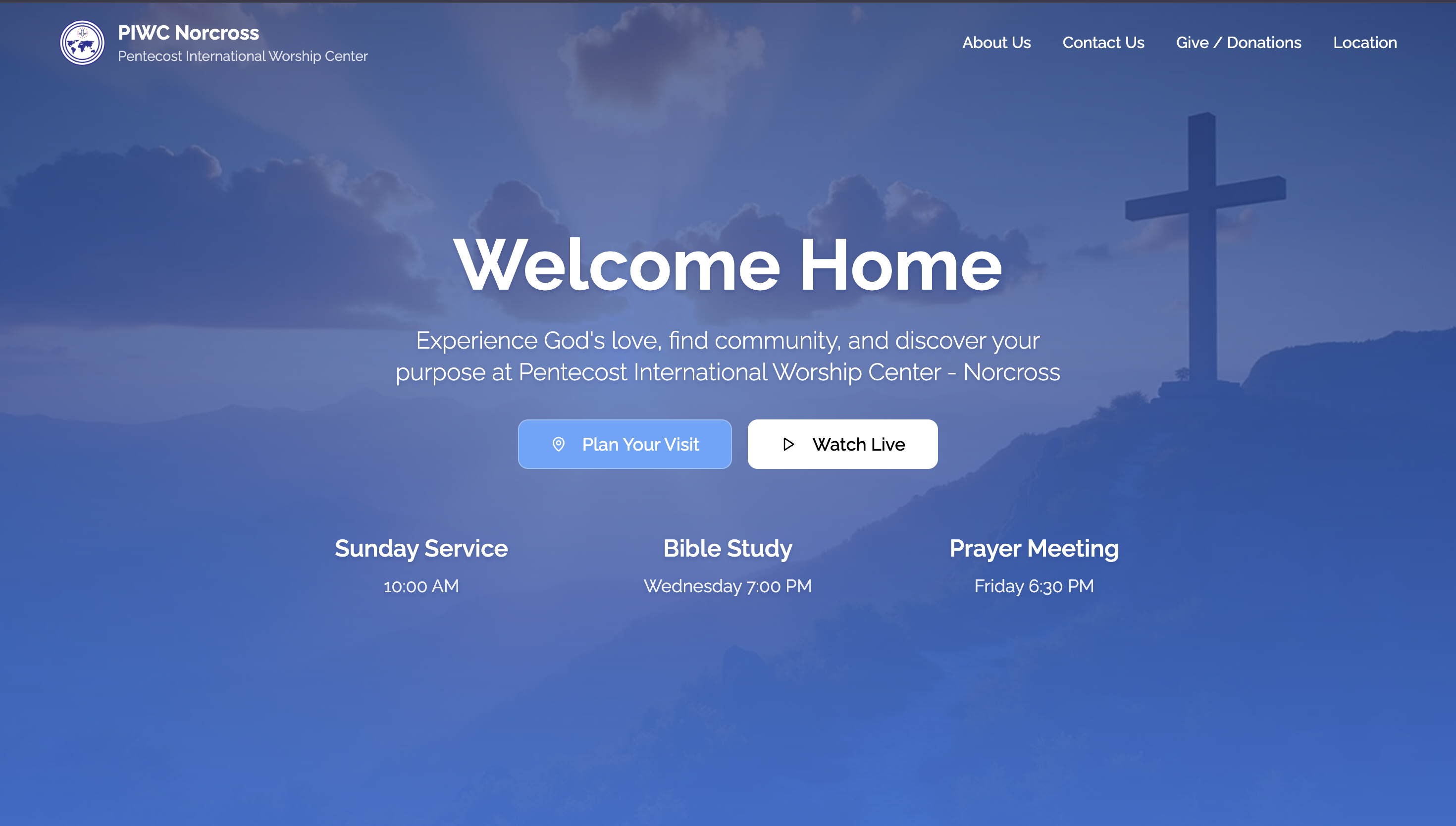 PIWC Norcross Church Website