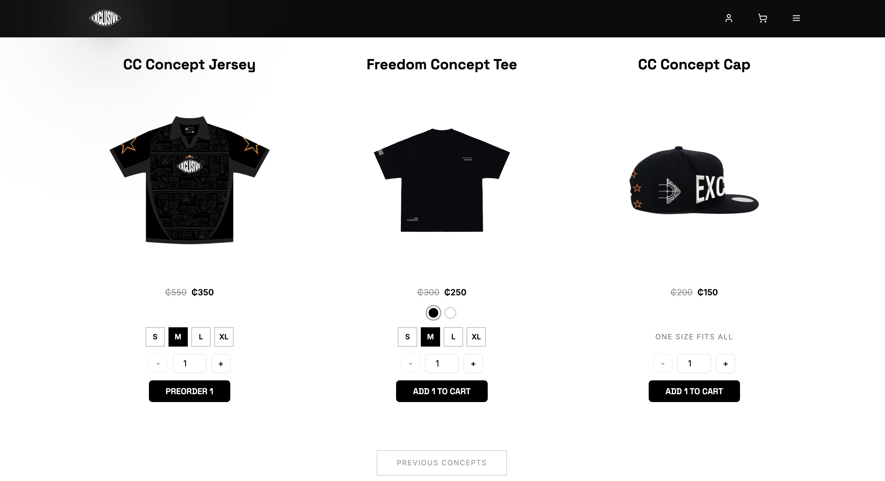 ExclusiveCPT E-commerce Website